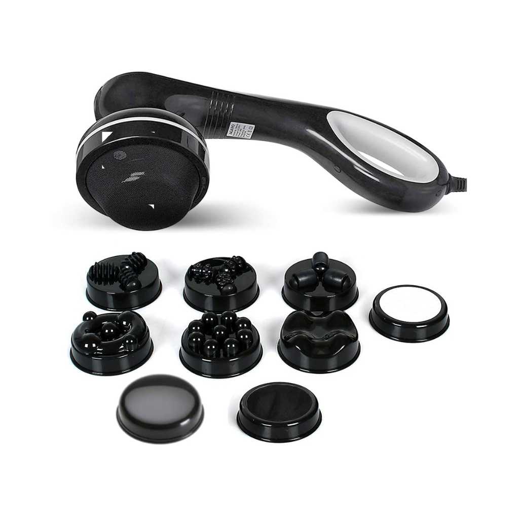 AGARO Relaxo Electric Handheld Full Body Massager with 8 Massage Heads