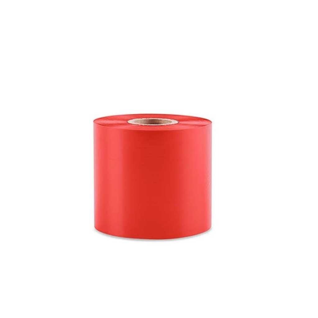 Jaman Lal and Sons Resin Thermal Transfer Barcode Labels Red Ribbon 55MM x 300 Meter Pack of 3