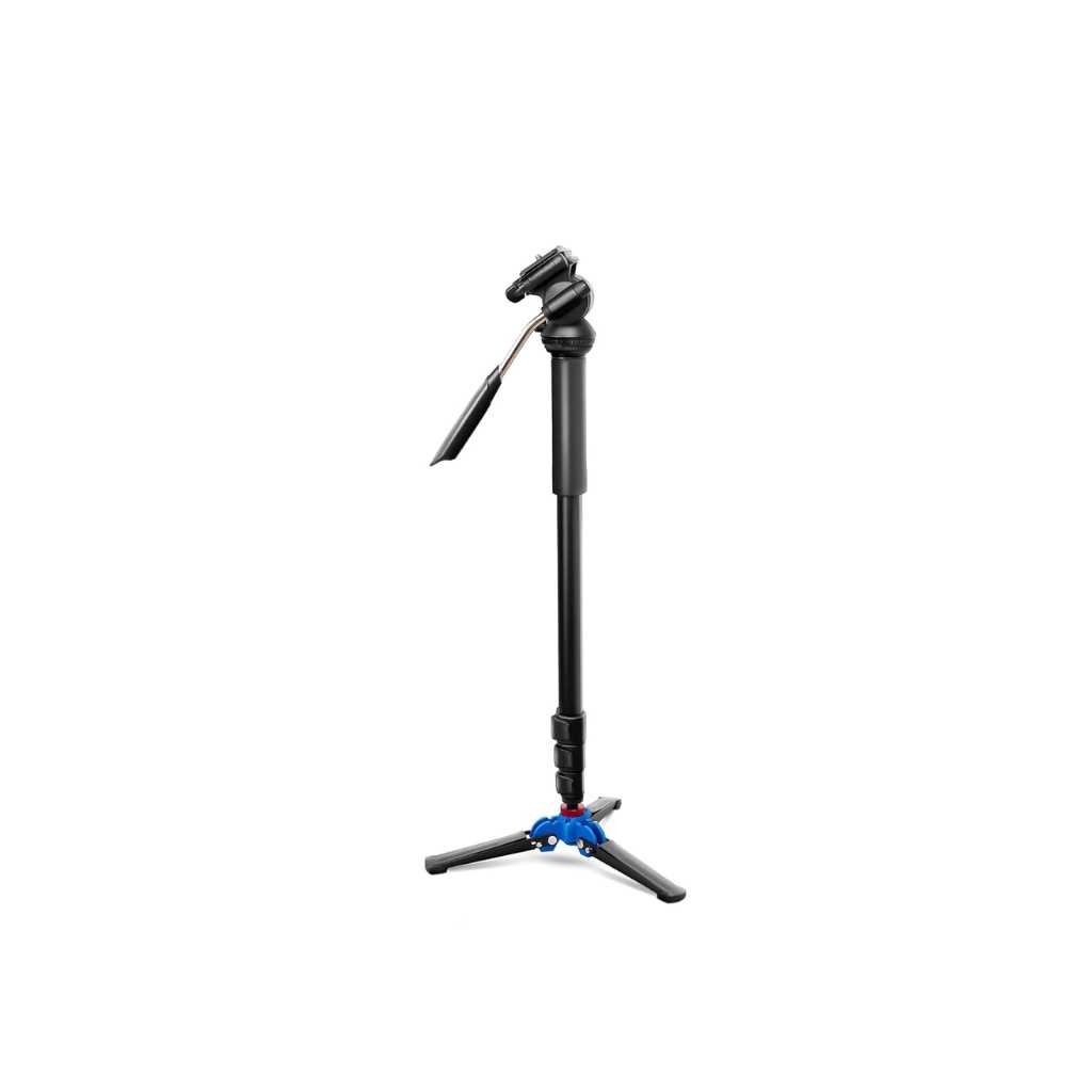 DIGITEK DMP 55 LVH Foldable Monopod with Video Head & Tripod Leg Base