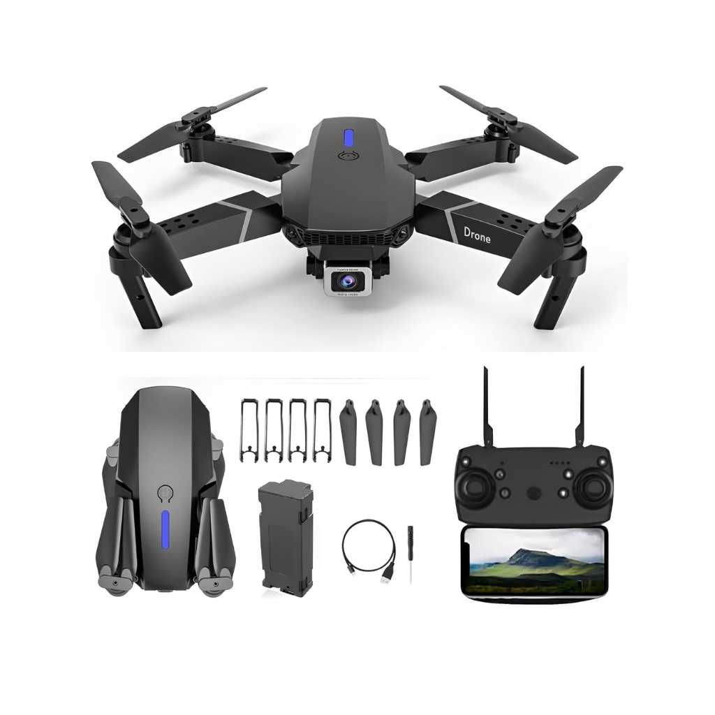 Foldable Drone with HQ WiFi Camera Remote Control Quadcopter (S0)