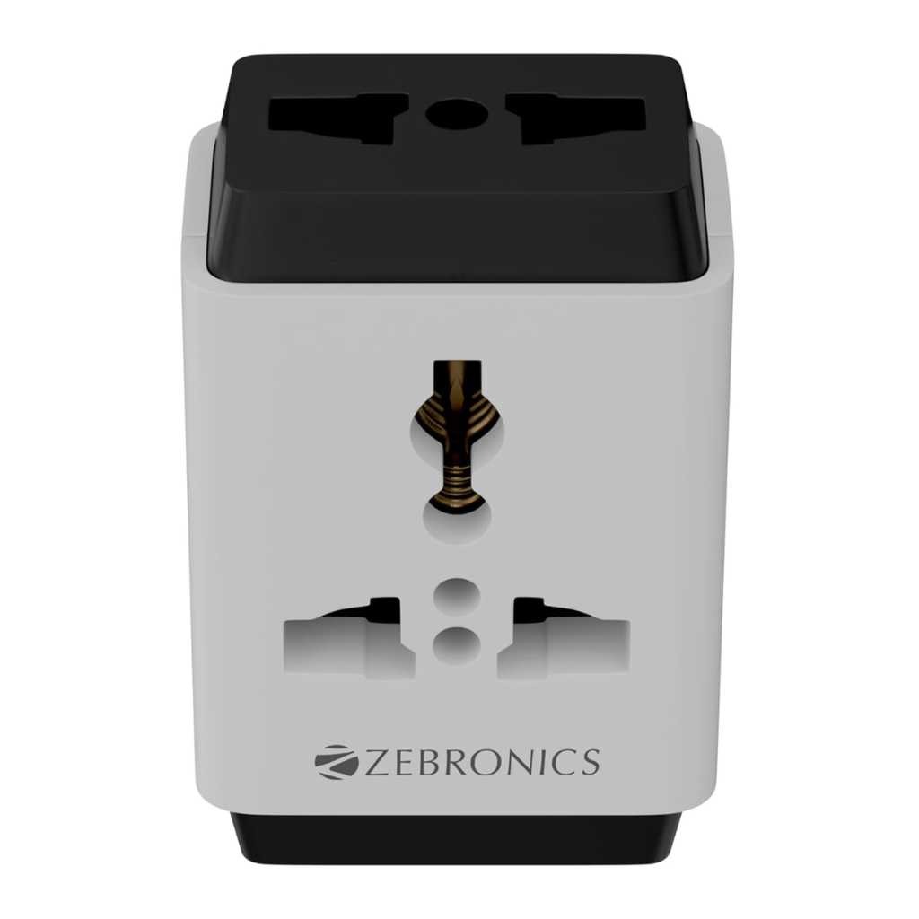 Zebronics Power Plug 31 3-Pin Multiplug Travel Adapter