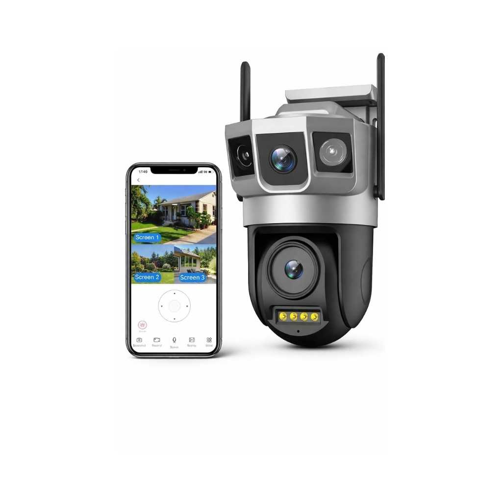 Guard Well 6MP WiFi Dual Lens Outdoor PTZ CCTV Camera