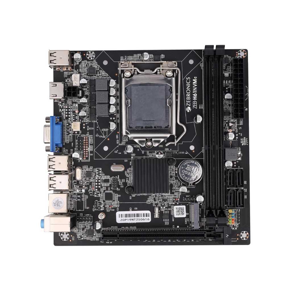 ZEBRONICS H61-NVMe Micro-ATX Motherboard