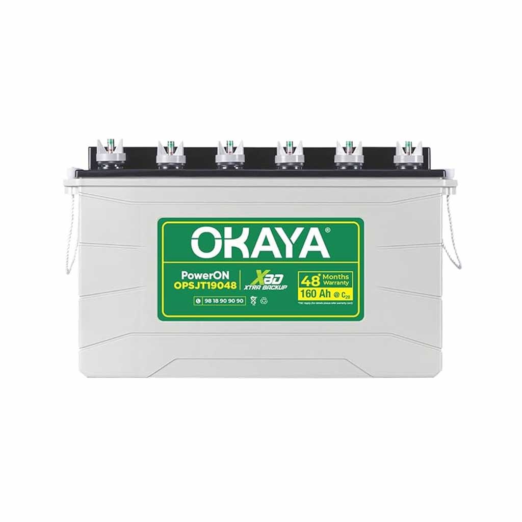 OKAYA PowerON OPSJT19048 160Ah Super Jumbo Tubular Battery