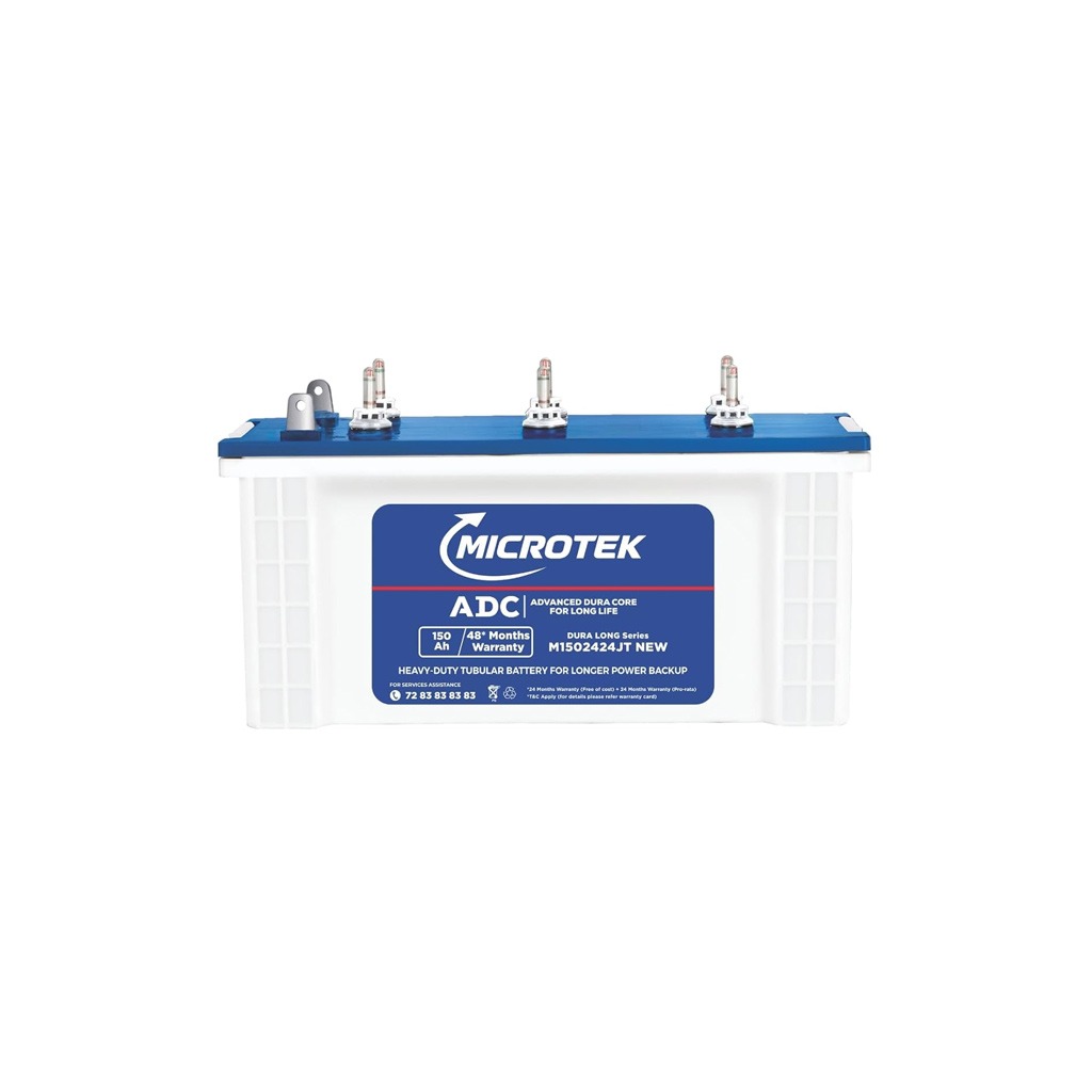 Microtek Dura Long M1502424JT 150Ah Jumbo Tubular Inverter Battery