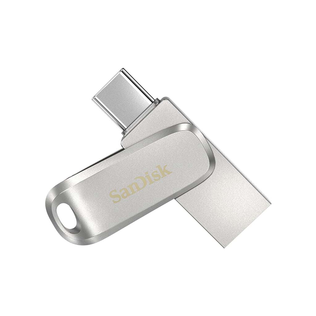 SanDisk Ultra Dual Drive Luxe USB Type-C 128GB OTG Pendrive – Silver