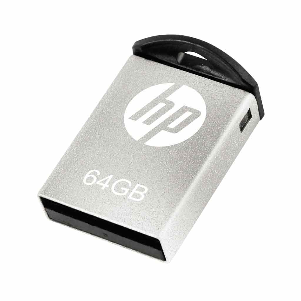 HP v222w 64GB USB 2.0 Pen Drive, Metal Silver