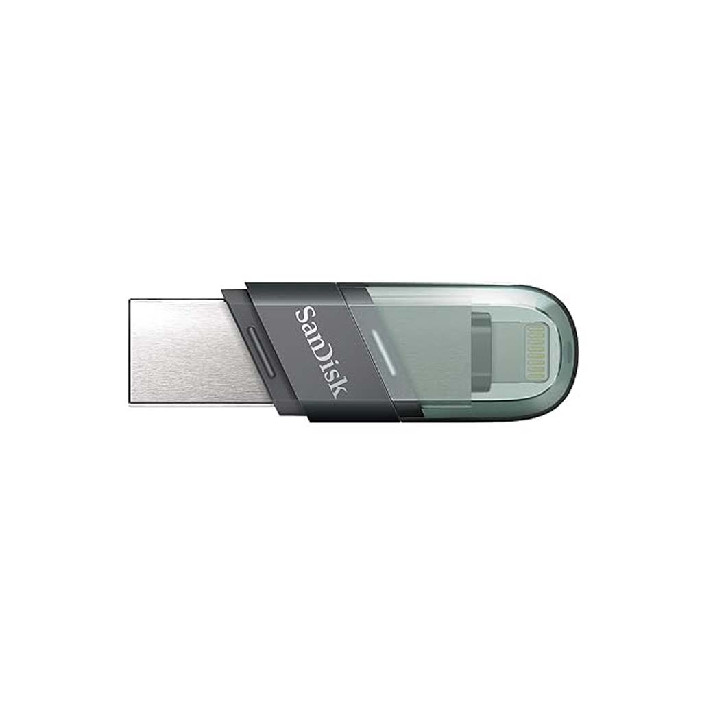 SanDisk iXpand USB 3.0 Flash Drive Flip 128GB – Metallic