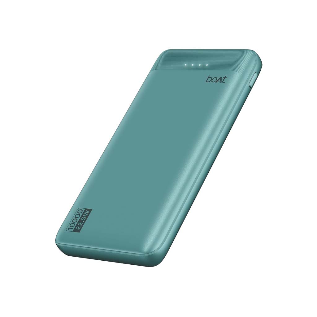 boAt EnergyShroom PB300 Activ 10000mAh 22.5W Fast Charging Power Bank (Cerulean Blue)