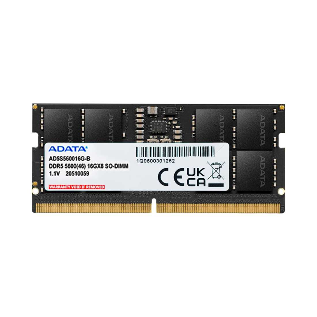 ADATA Premier 16GB DDR5 5600MHz Laptop RAM AD5S480016G-S