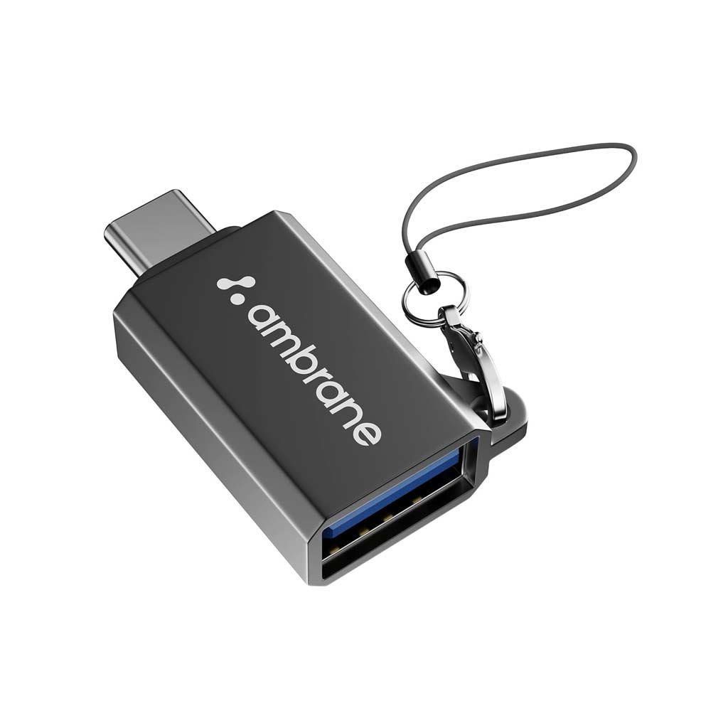 Ambrane USB 3.0 to Type-C OTG Adapter with Thunderbolt Support