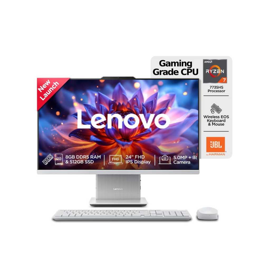 Lenovo IdeaCentre AIO 23.8" FHD IPS All-in-One Desktop