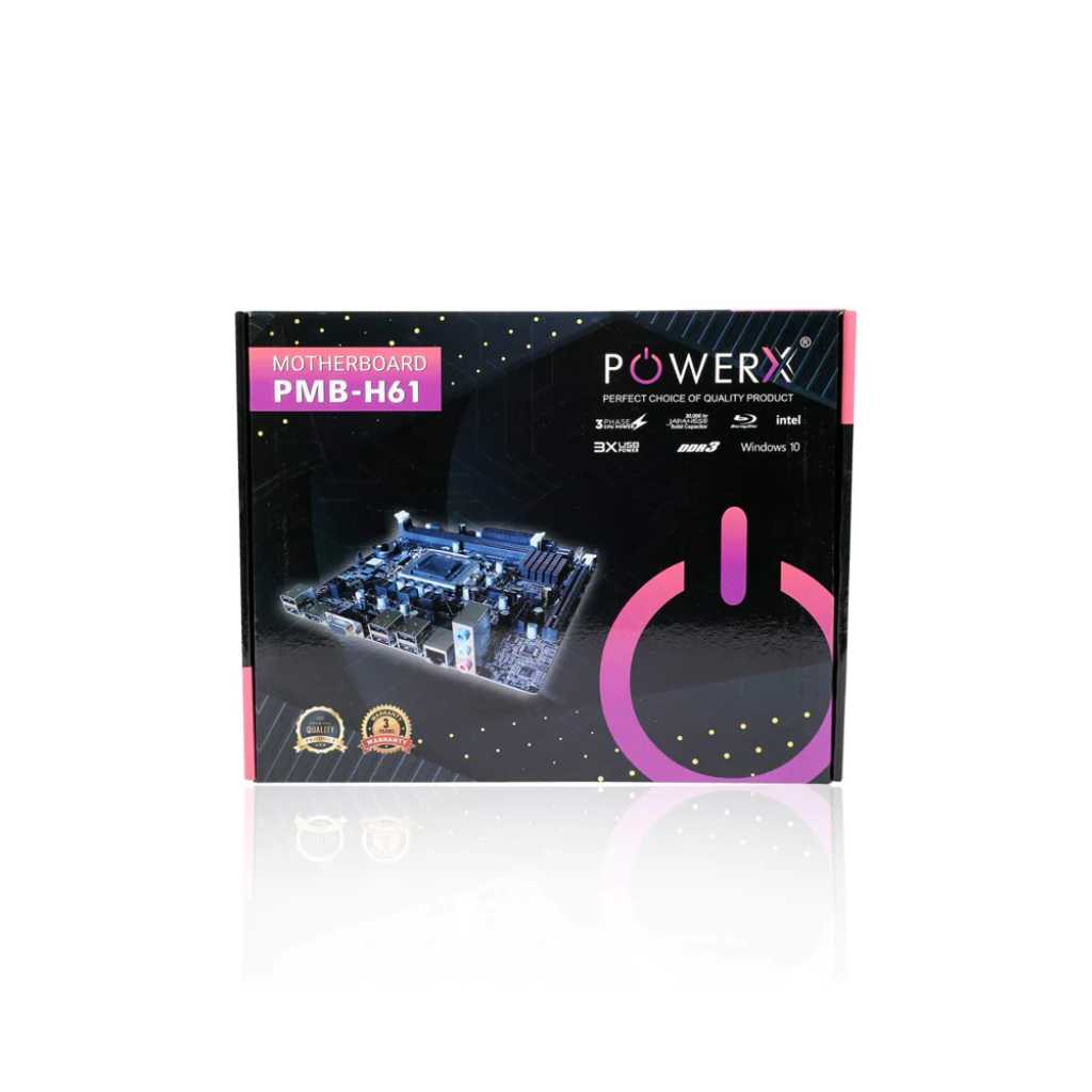 PowerX PMB H61 LGA1155 Socket Support Motherboard
