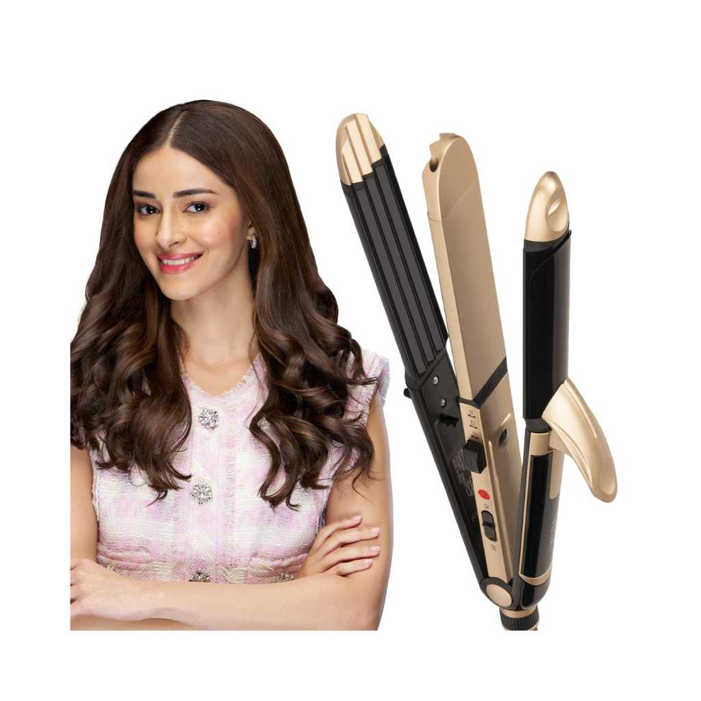 Vega 3 in 1 Hair Styler (Straightener, Curler & Crimper)