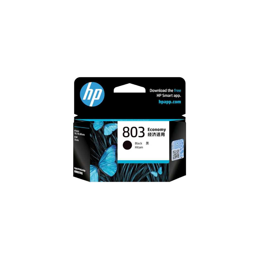 HP 803 Economy Black Ink Cartridge