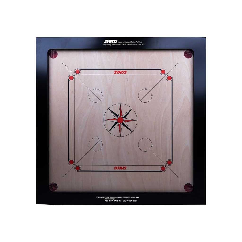 Synco Chakri Carrom Board 36 Inch Pro Trainer Board