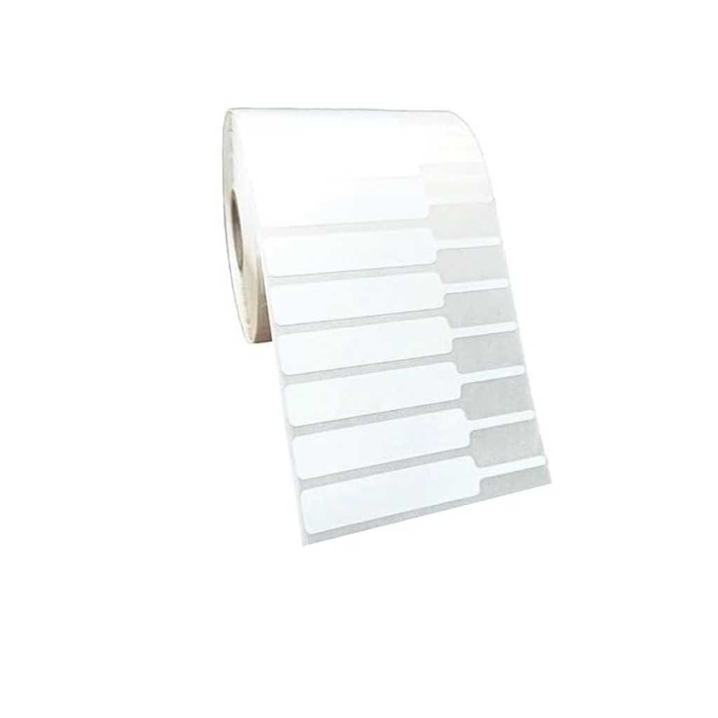True-Ally 90mm x 13mm Self Adhesive Blank Jewelry Price Tags Stickers Non Tearable Glossy Premium