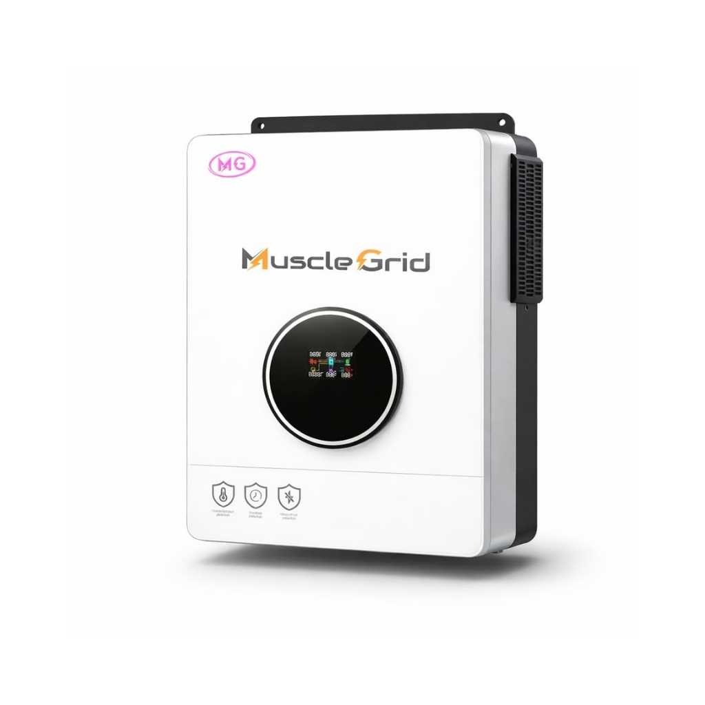 (BIS Certified) 6.2 kW True Hybrid Solar Inverter • True MPPT • Pure Sine Wave • LCD Display • Wall Mount • (2026 Model)