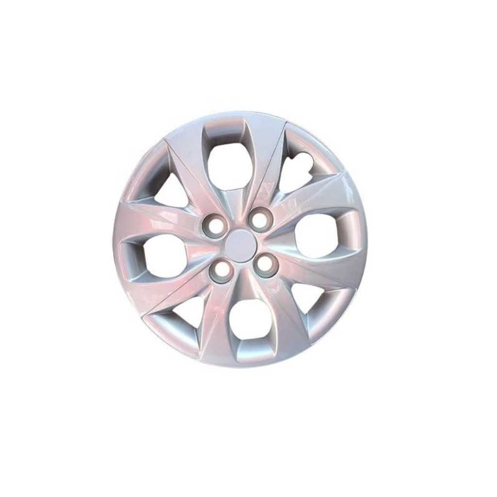 Car Full Wheel Cover Caps Silver Colour 14 Inches Compatible with I20 Elite (Set of 4 Piece)