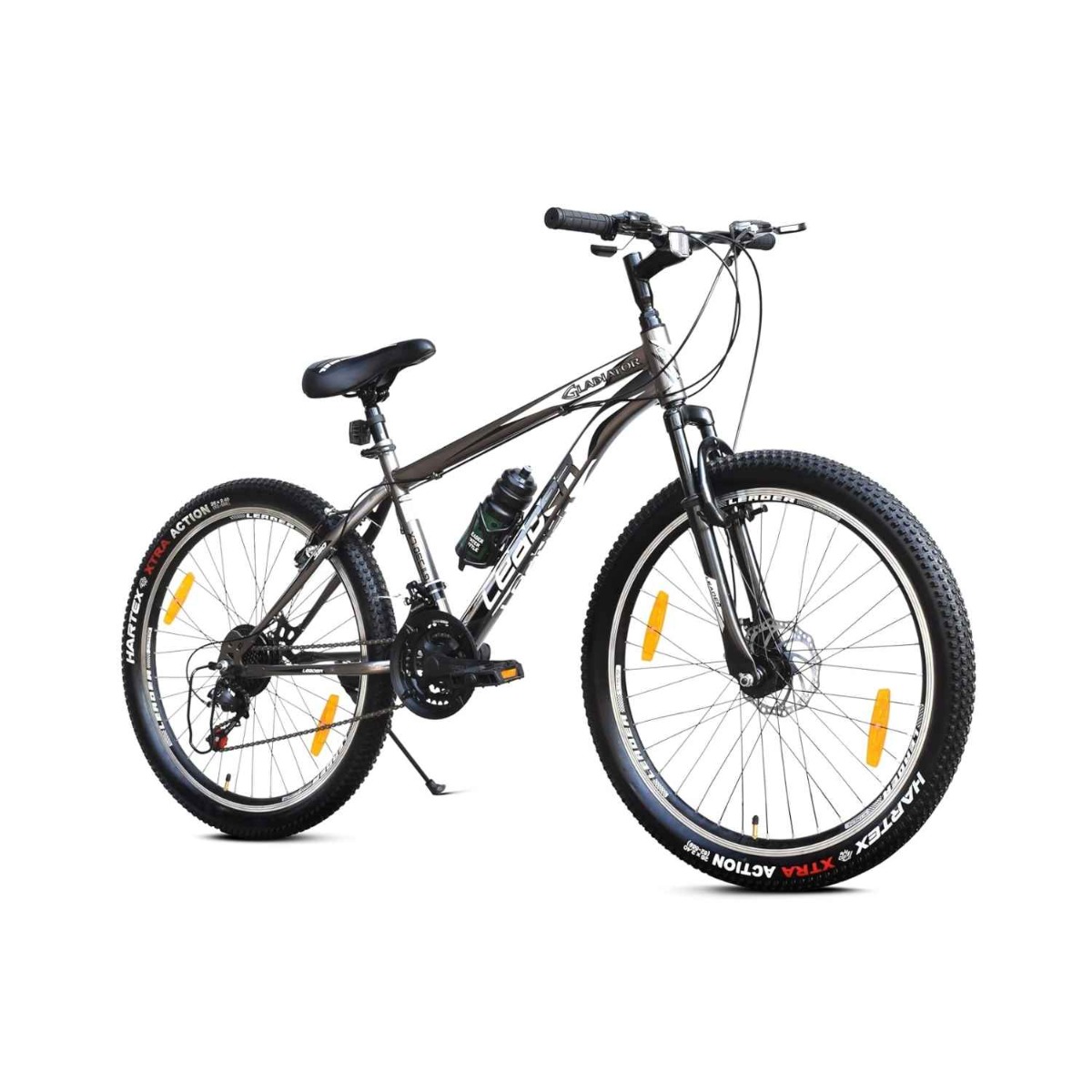 Leader Gladiator 26T Mountain Bike Multispeed (21 Speed) Gear Cycle with Front Suspension & Disc Brake