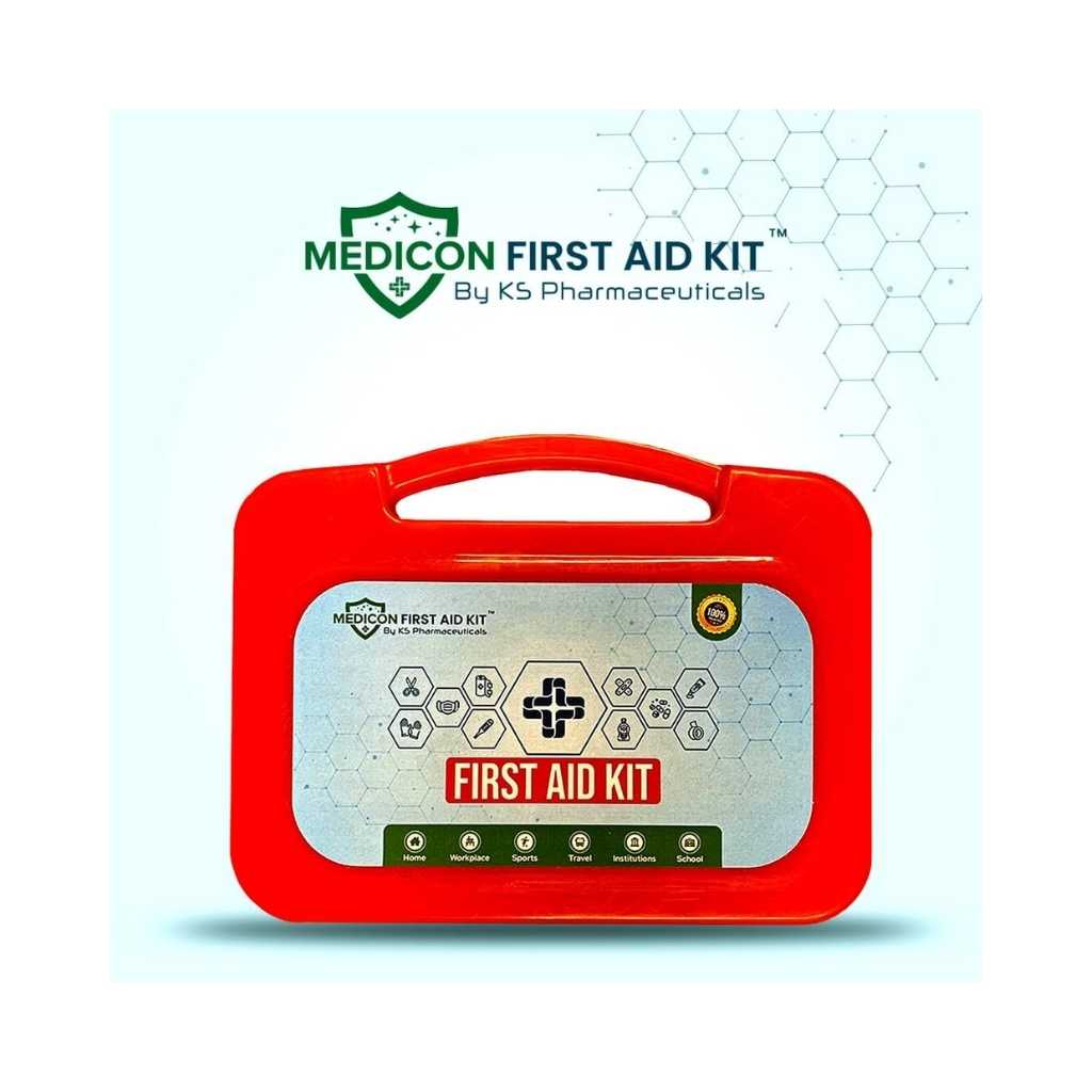 MEDICON First Aid Kit – 56 Piece Emergency Medical Box