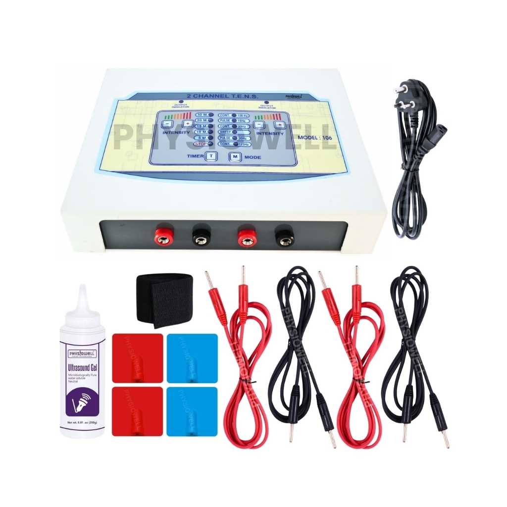 Physiowell TENS Two Channel Nerve Stimulator Electrotherapy Physiotherapy Machine