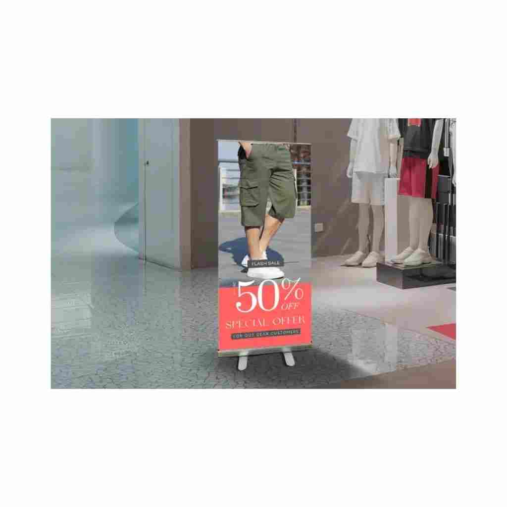 Standard Standee 2 × 5 ft