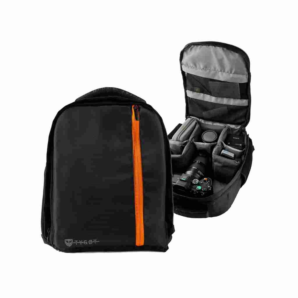 Tygot Water Resistant Camera Backpack with Rain Cover