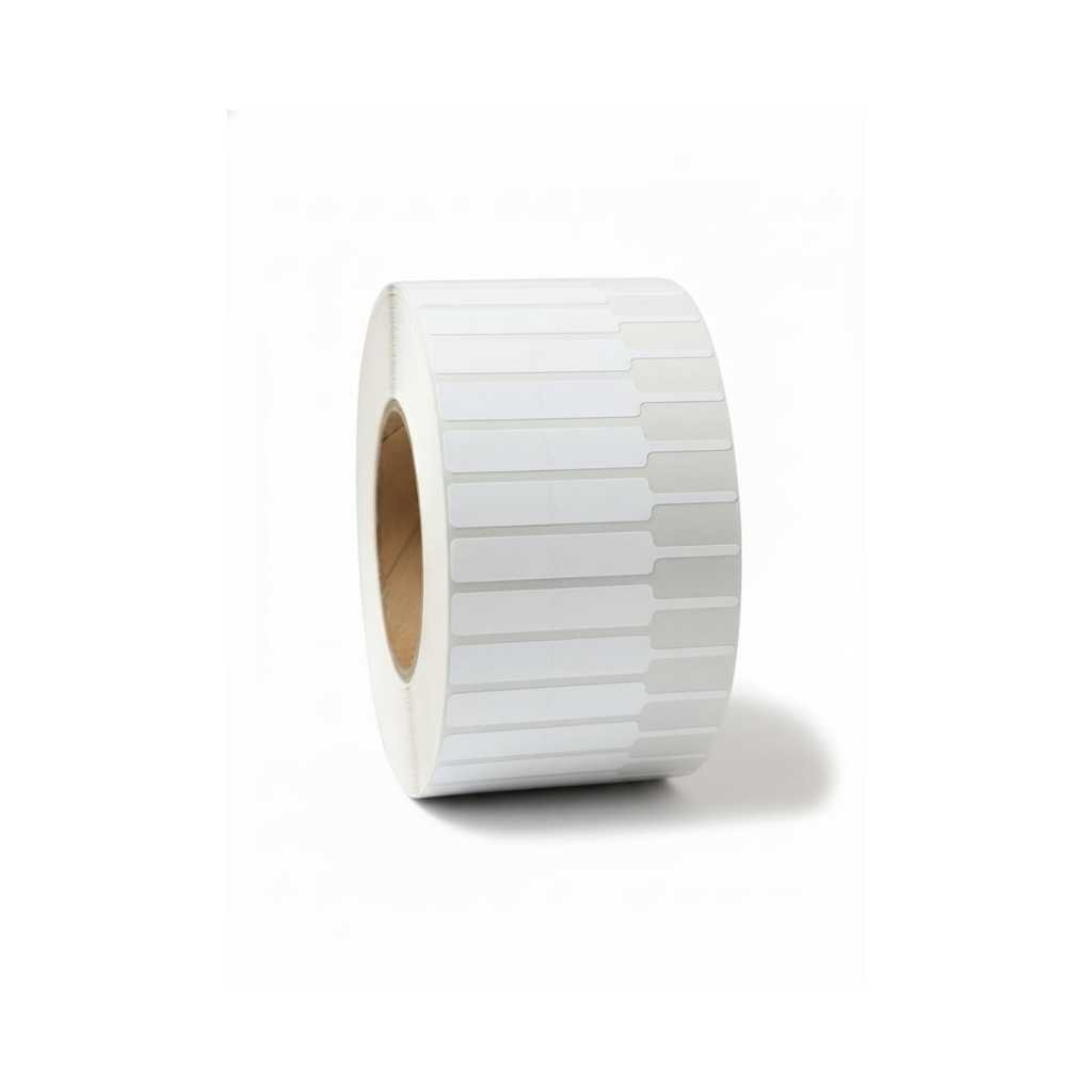 81mm X 12mm Jewellery Label Tag Single Tail Glossy Polyester Self Adhesive