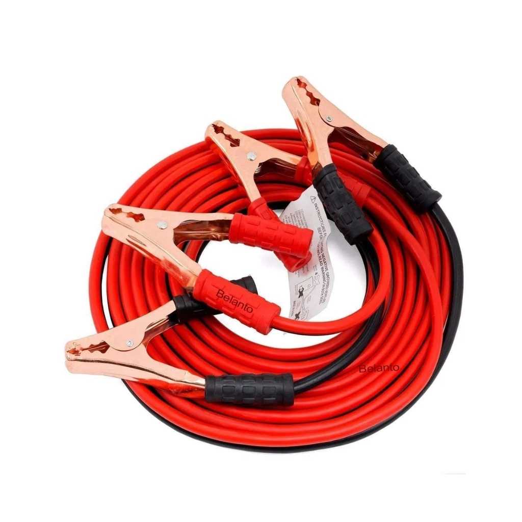 Belanto Car Heavy Duty Auto Jumper Cable, Automotive Battery Booster Wire with Clamp for Jump Starting Dead or Weak Batteries 7-Feet, 500 AMP Emergency Use Jumper Cable with Carry Bag for Cars