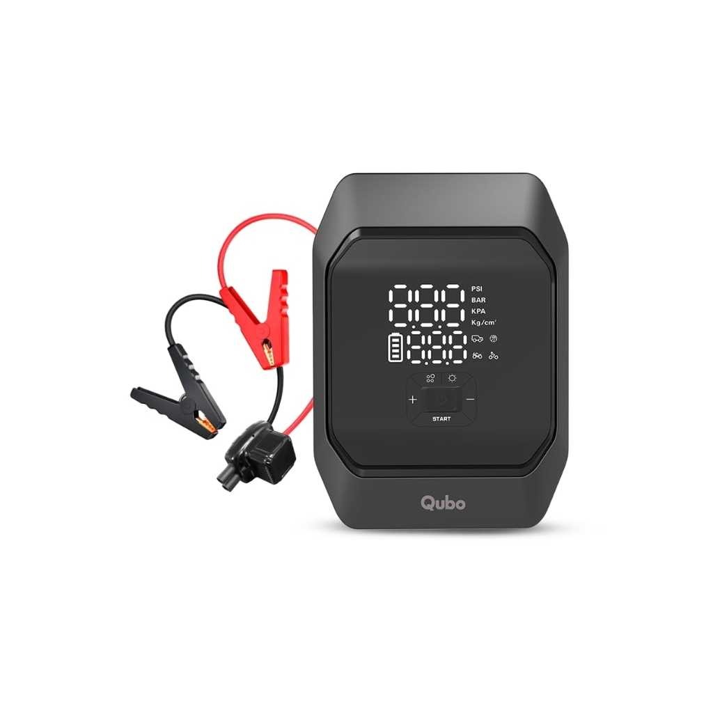 Qubo Digital 2-in-1 Battery Jump Starter + Tyre Inflator