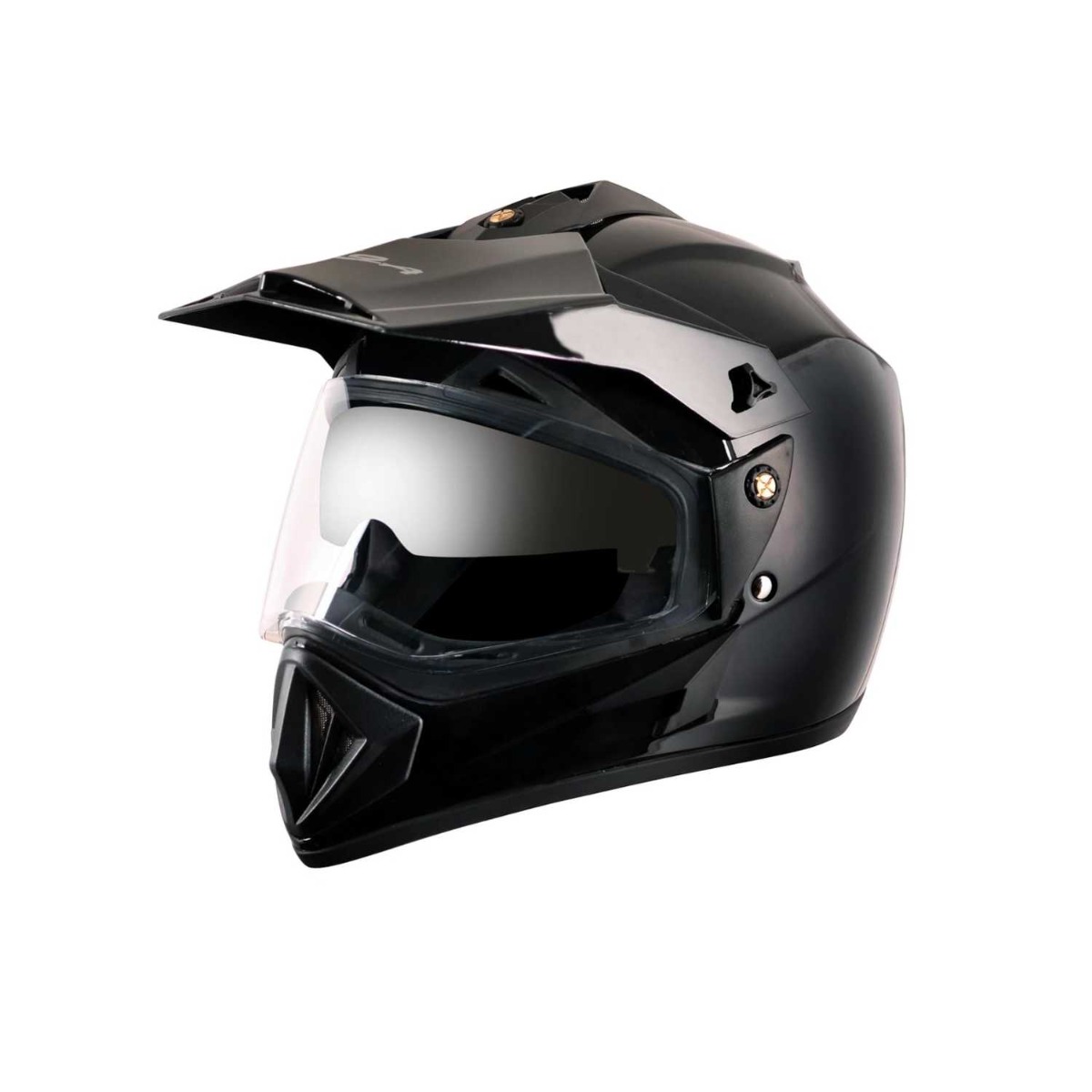 Vega Off Road ISI Certified Full Face Dual Visor Helmet with Peak