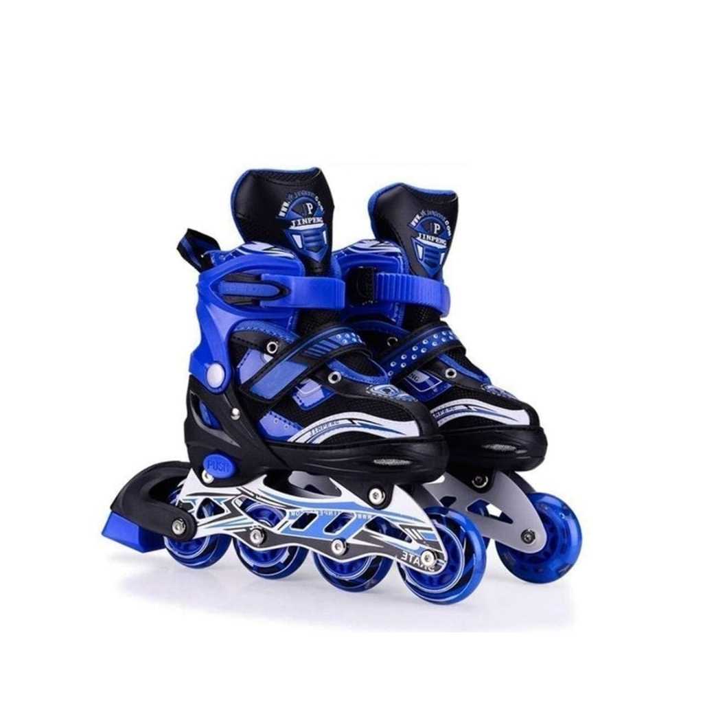 4 Wheels Adjustable Inline Skates with LED Wheels
