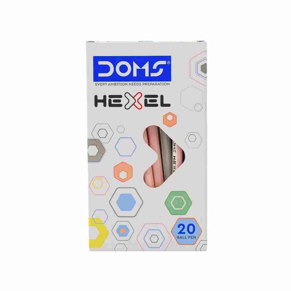 DOMS HEXEL Pen Blue - 20 Pieces Box