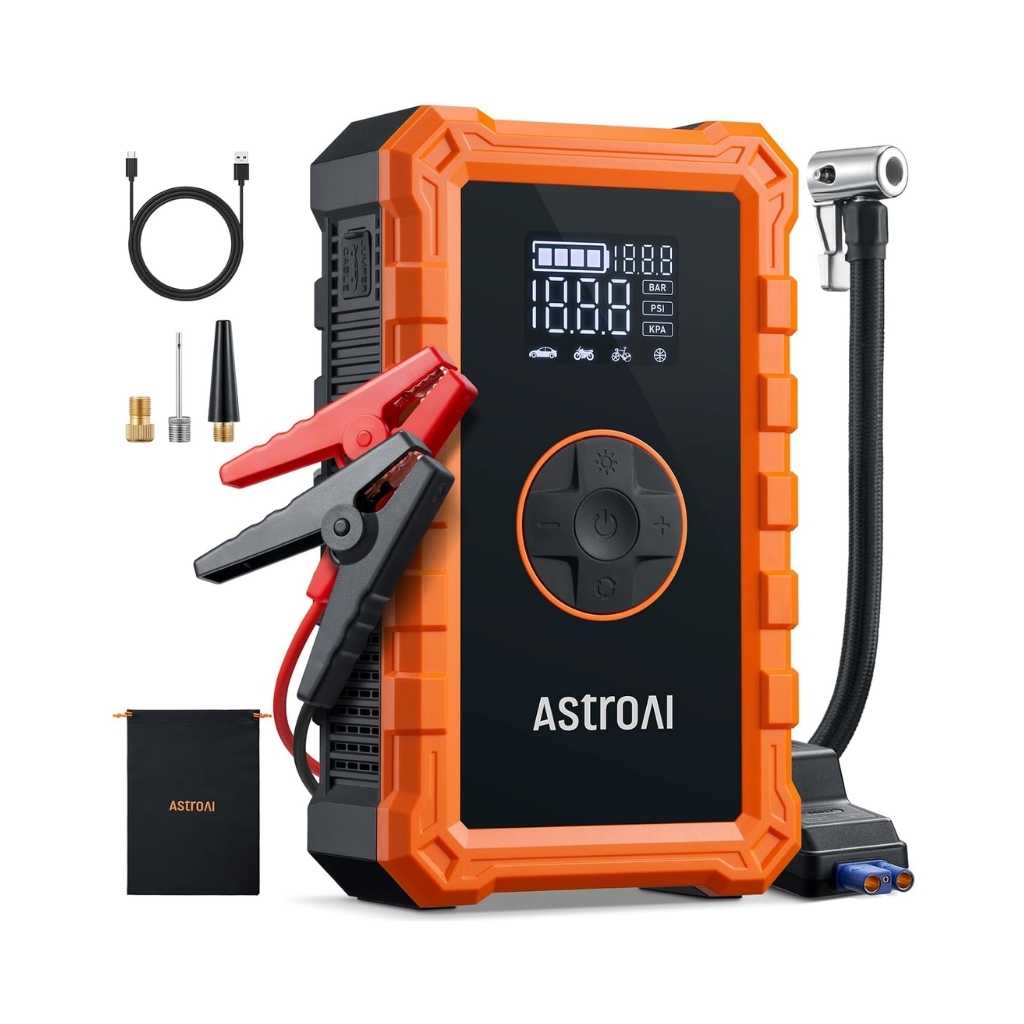 AstroAI S8 Air Jump Starter with Air Compressor
