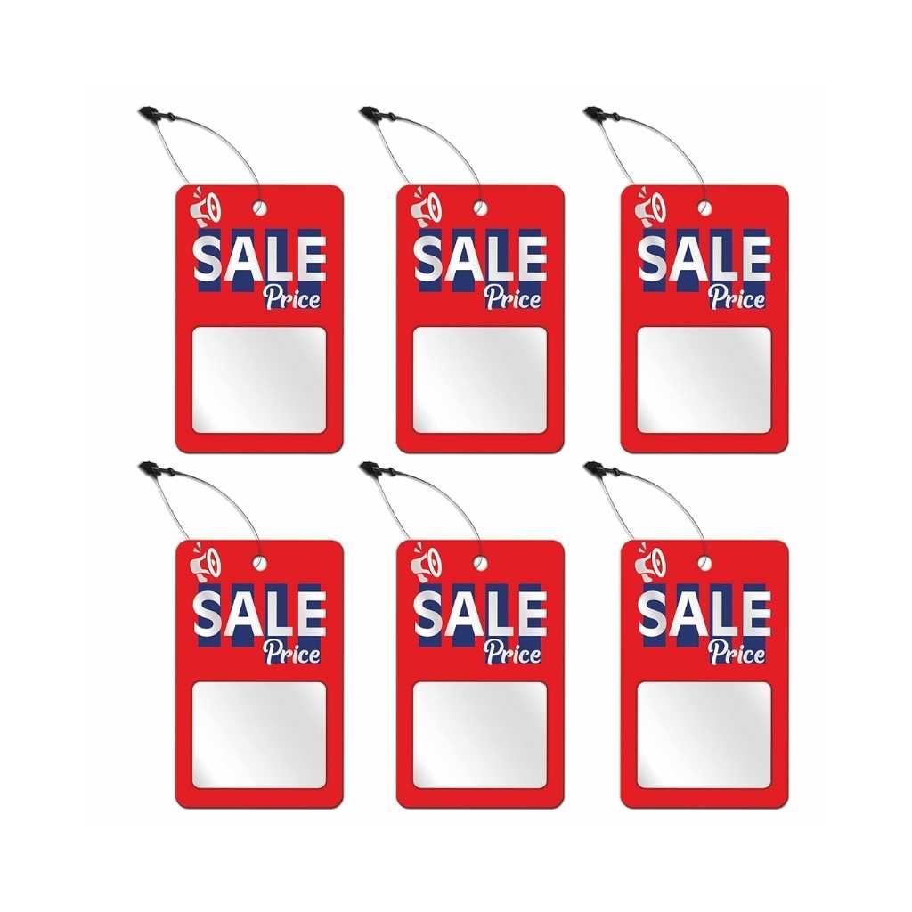 DEEPTAGS Paper Sales Tags Labels with Black Loop Pins