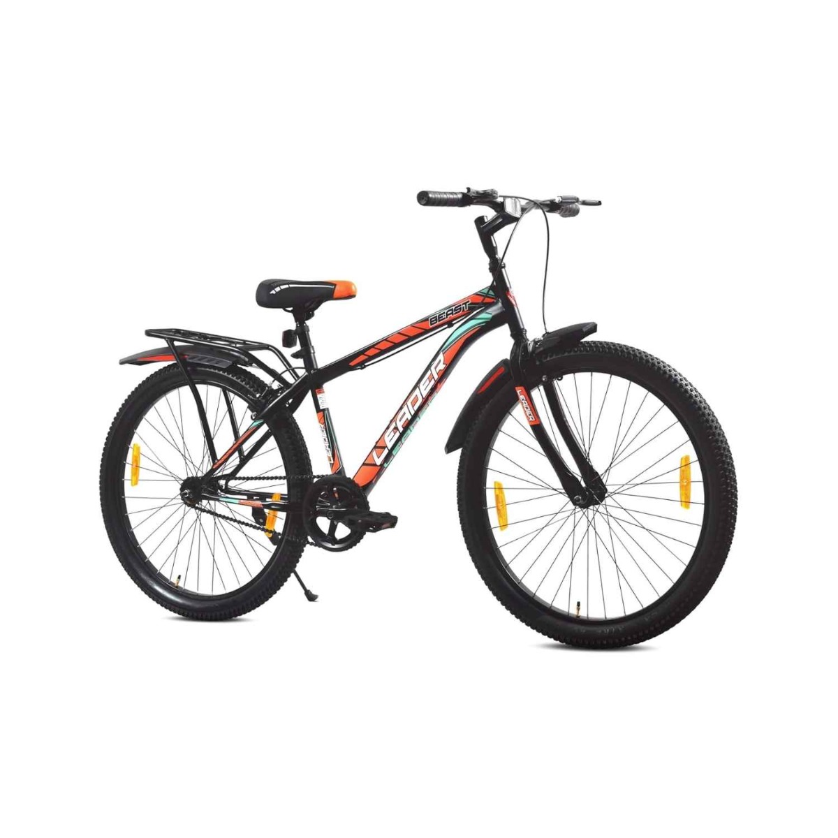 Leader Beast 26T IBC Premium City Bike Cycle with Inbuilt Carrier