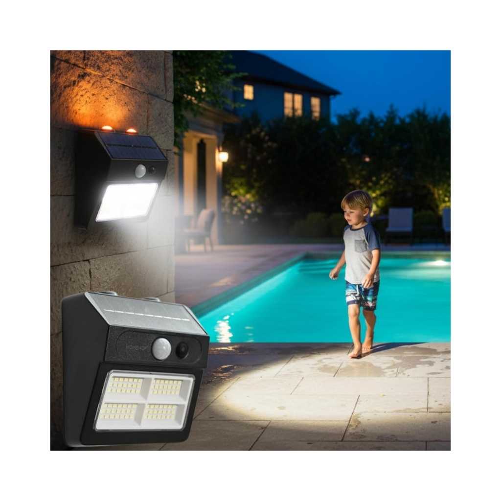Homehop Solar Wall Security Motion Sensor Light 84 LED