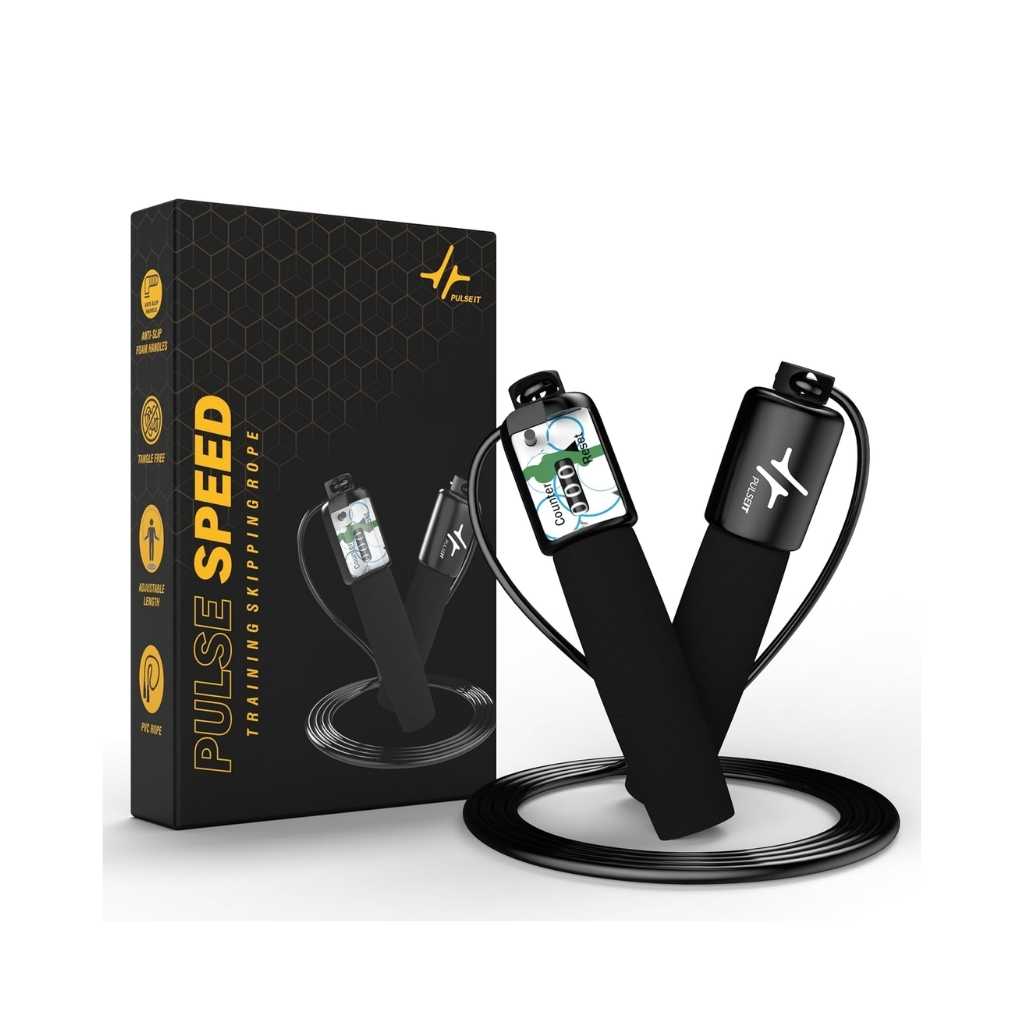 PulseIT Speed Adjustable Skipping Rope with Counter