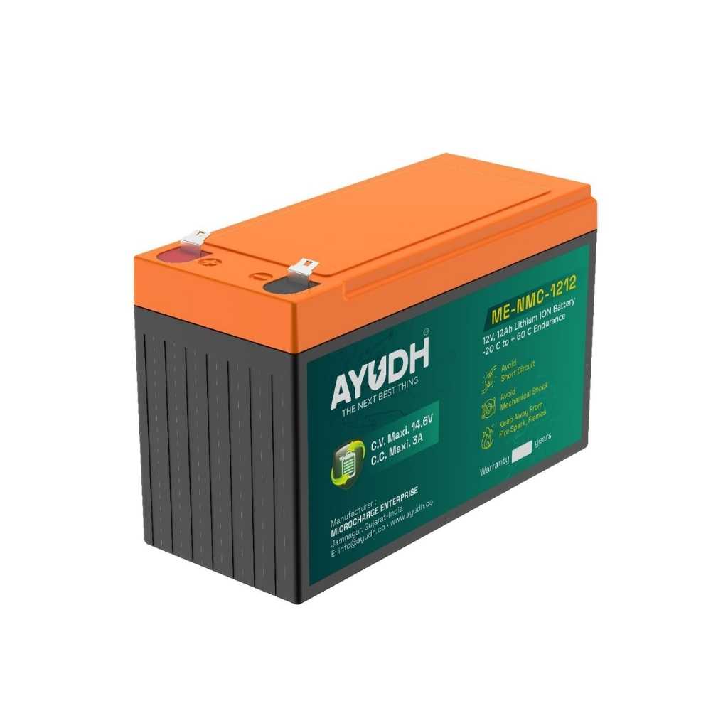 AYUDH 12V 14AH Lithium-ION Battery for Agriculture Spray Pump & Solar Street Light