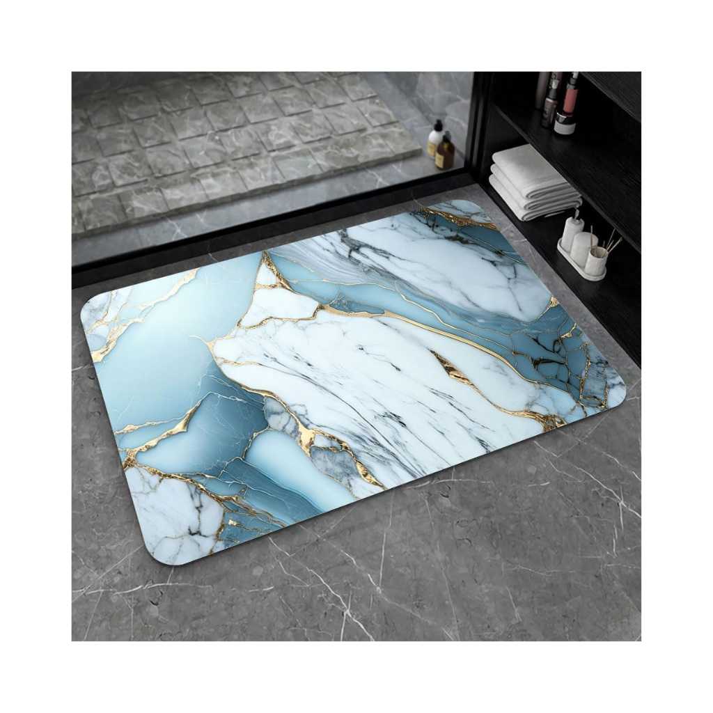 SKVM Water Absorbent Mat for Bathroom Kitchen Floor Door Entrance Anti Slip Floor Mat (Design 11)