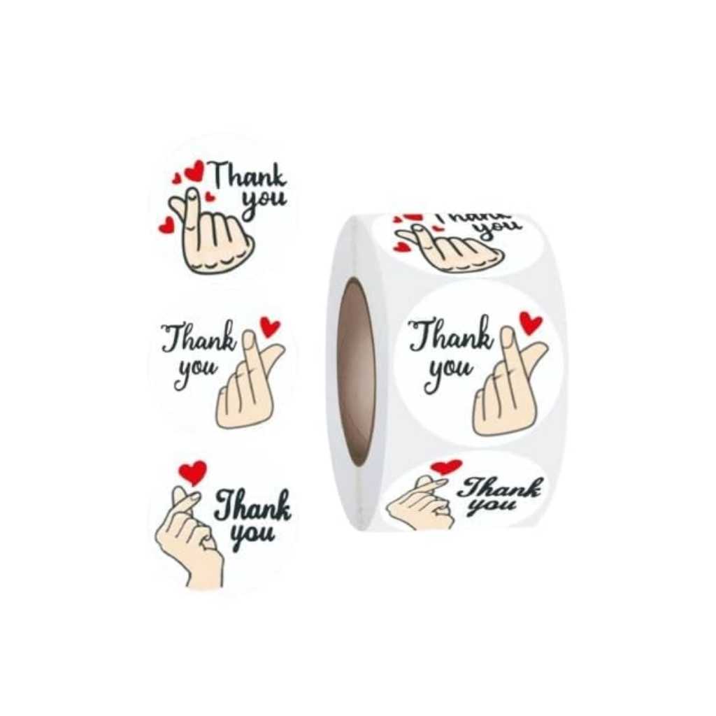 2000pcs Watercolor Thank You Stickers
