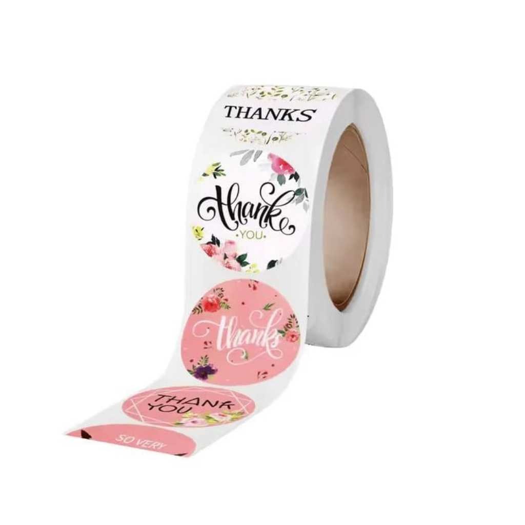 2000pcs Watercolor Thank You Stickers pack 1
