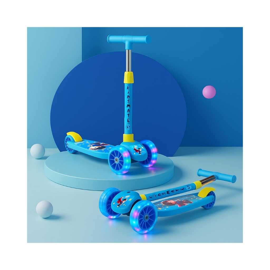 Kidsmate Rider Pro Kick Scooter with Broad PU LED Wheels