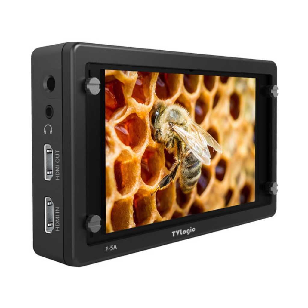 TVLogic F-5A 5.5″ IPS On-Camera Monitor with L-Series Type Plate