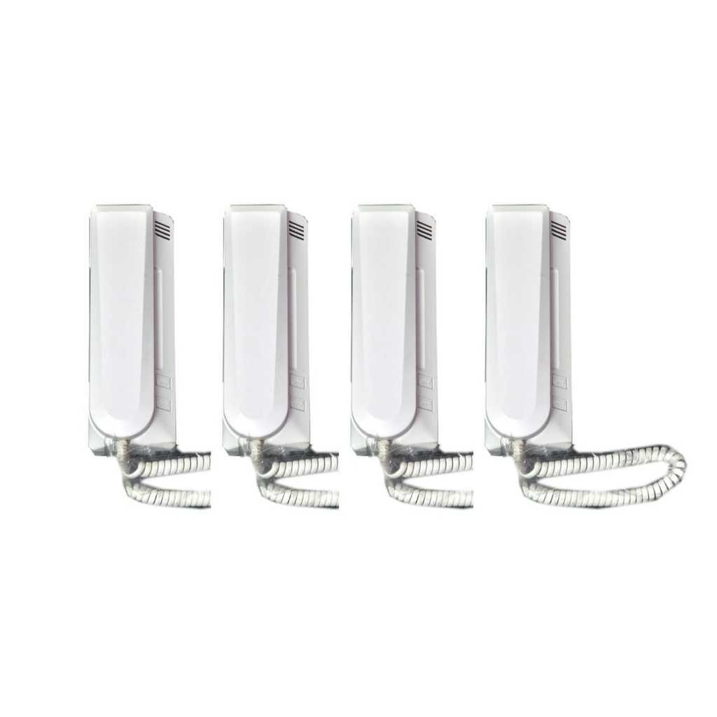 Audio Door Phone Handset 4 Pcs Wired Intercom System