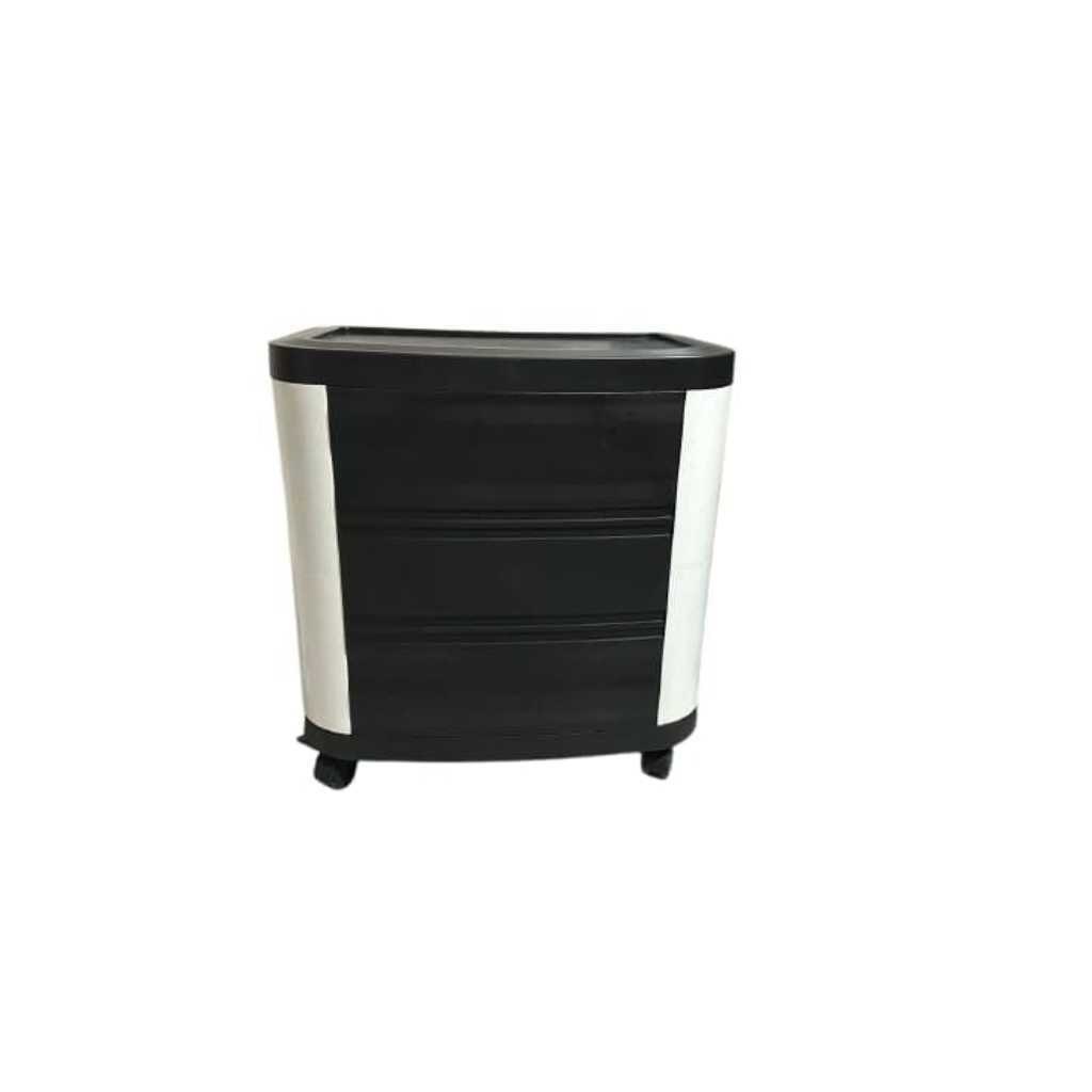 Plastic Inverter Cabinet on Wheels with Multi-Drawer Storage