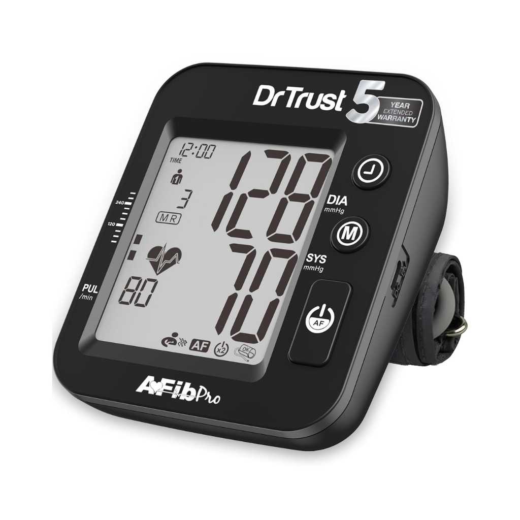 Dr Trust USA 131 Digital Blood Pressure Monitor with AFib Detection