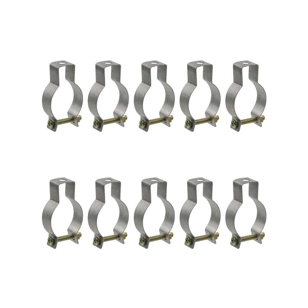MY MIRONEY EMT Conduit Hanger Stainless Steel Pipe Clamp (10 PCS)