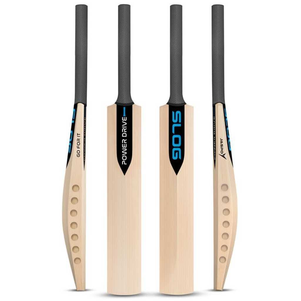 Jaspo Slog Power Drive Tennis-Wind Ball Cricket Bat – Full Size, Poplar Willow, Lightweight 950g